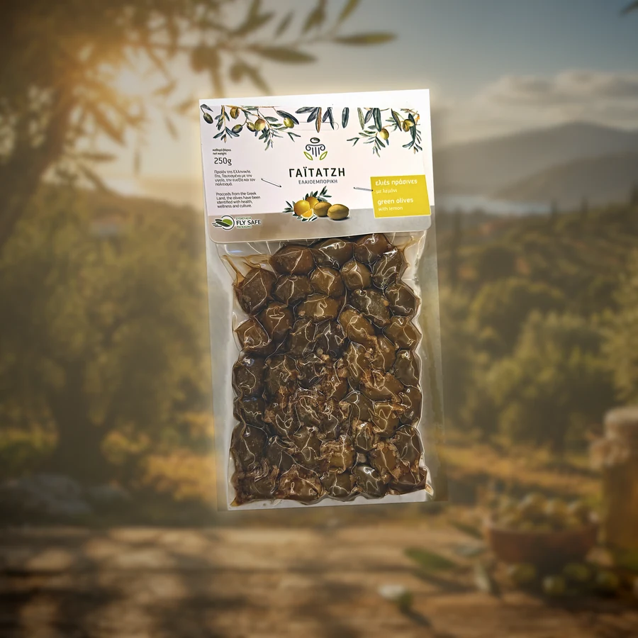 Măsline verzi cu lămâie 250 g
