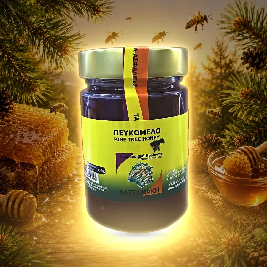 Miere de pin 450 g (sticlă)